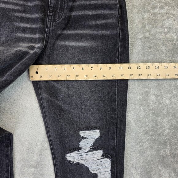 RSQ 90s Jeans Womens 25 Distressed Ripped High Rise Tillys Vintage Denim Y2K - Picture 7 of 13